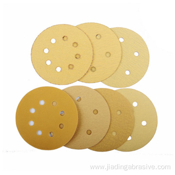 5 inch yellow abrasive sanding paper discs